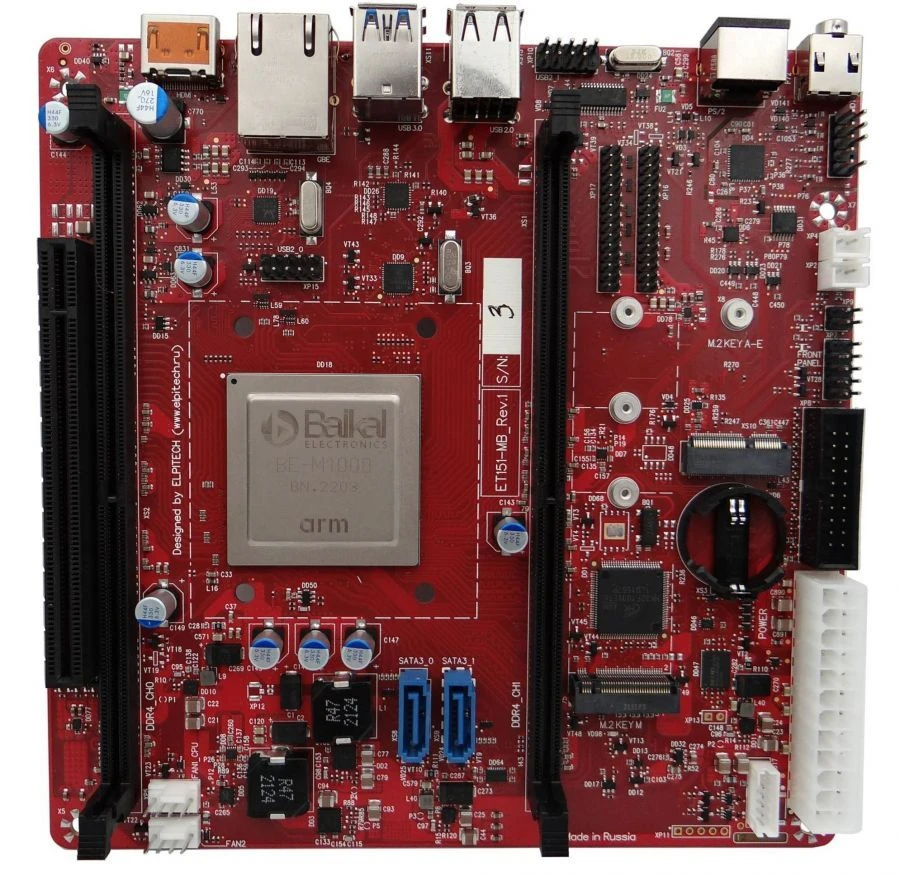 Universal Mini-ITX Motherboard ET151-MV-1 with BE-M1000 Processor