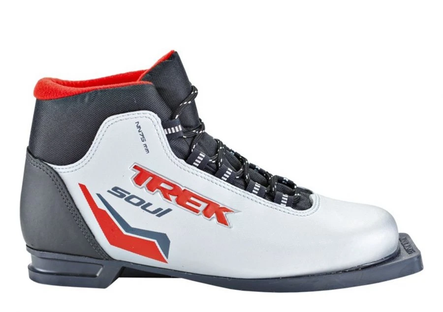 Trek Soul Ski Boots NN75 - Silver with Red Logo