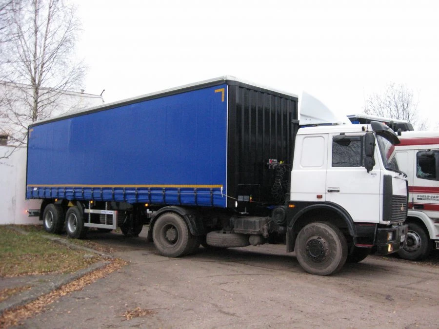 Tented Two-Axle Semi-Trailer for Cargo Transport SP-18PR