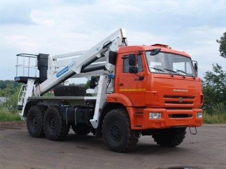 Автогидроподъёмник рычажно-телескопический АГП-29РТ КАМАЗ-5350 29.0М 250КГ 14.5М