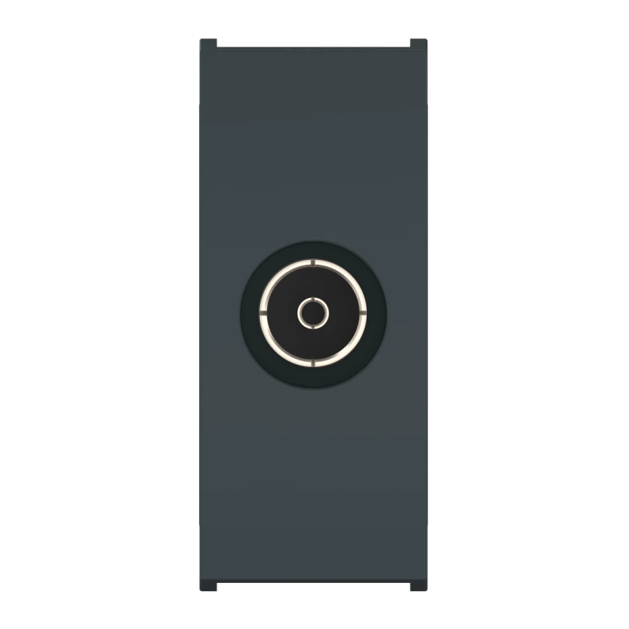 Caduceus Aling Mode FM Antenna Socket, Single, Anthracite, 1M, Art. 6622.A