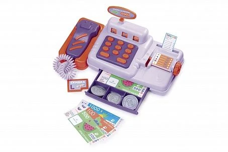 Toy Cash Register "Ogonok" Series - Market Model