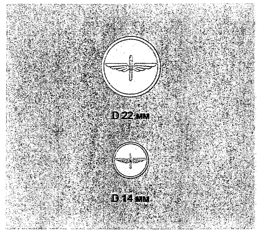 Anodized Metal Buttons with Relief Emblem