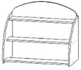 Children's Artwork Display Shelf, Art. SPO Lep-01