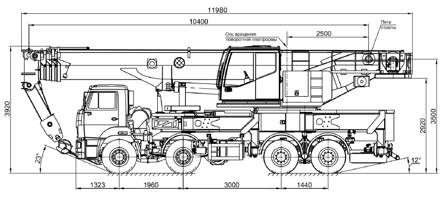 50 Ton Truck Crane KS-65715-1 for Construction and Industrial Use