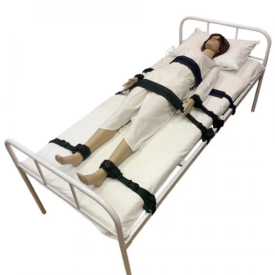 Patient Restraint Soft Straps Set (2 Arms, 2 Legs, 1 Chest)