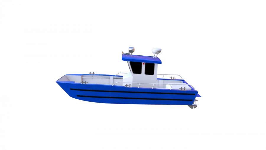 Oil Recovery Workboat RK-700 with Open Cargo Deck