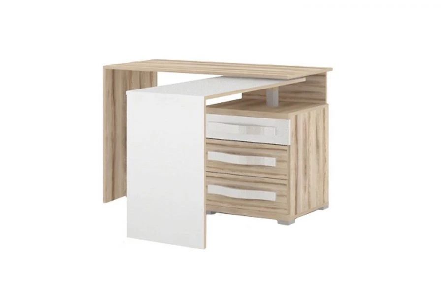 Right Table Marta LD.636280.000 (White/Desira Ash)