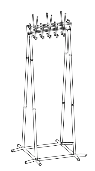 Floor Coat Rack "A-10(c)