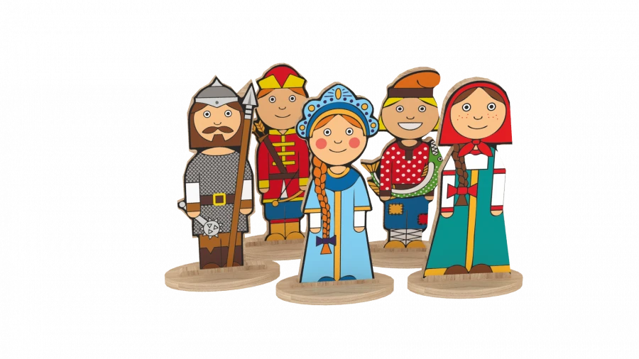 Fairy Tale Character Set "Heroes of Russian Tales" (Art. N-66)
