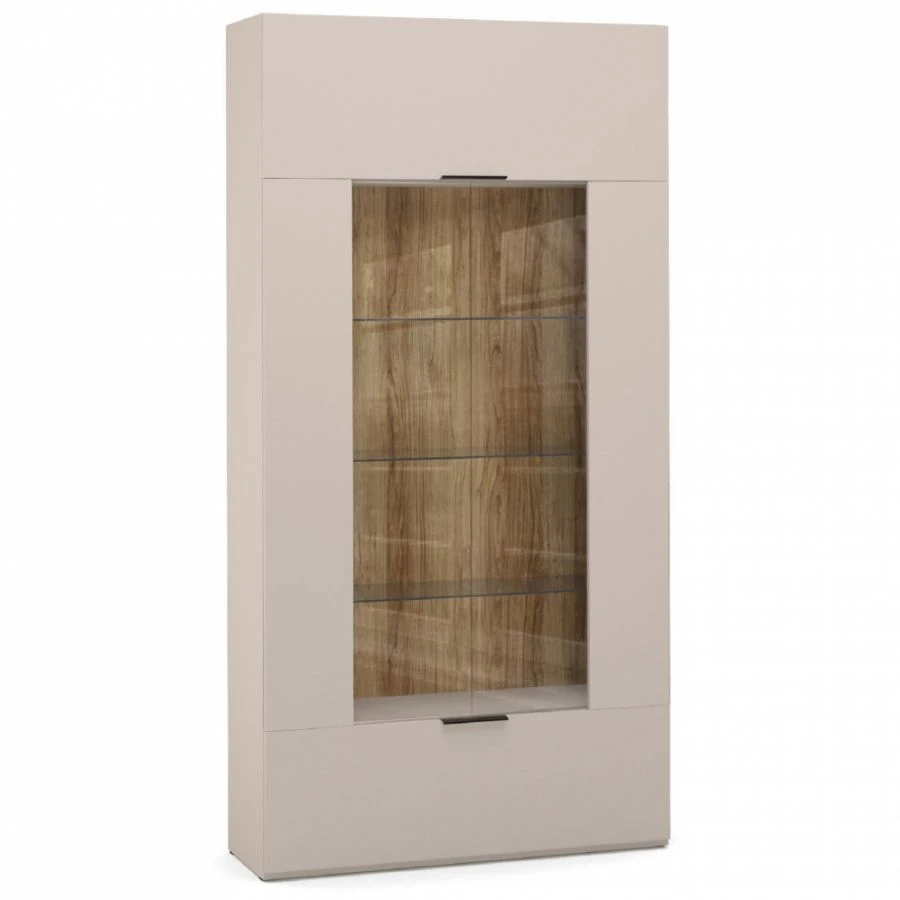 SOHO HB9-02.DS Modular Furniture Section with Glass Doors (Beige)