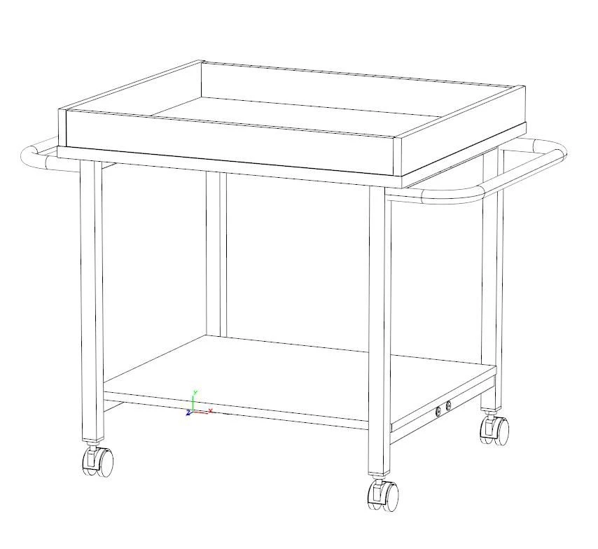 Mobile Laptop/Tablet Storage Cart