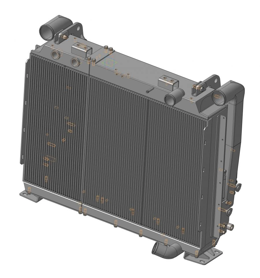 Engine Cooling Radiator Block V-1000.1301.000