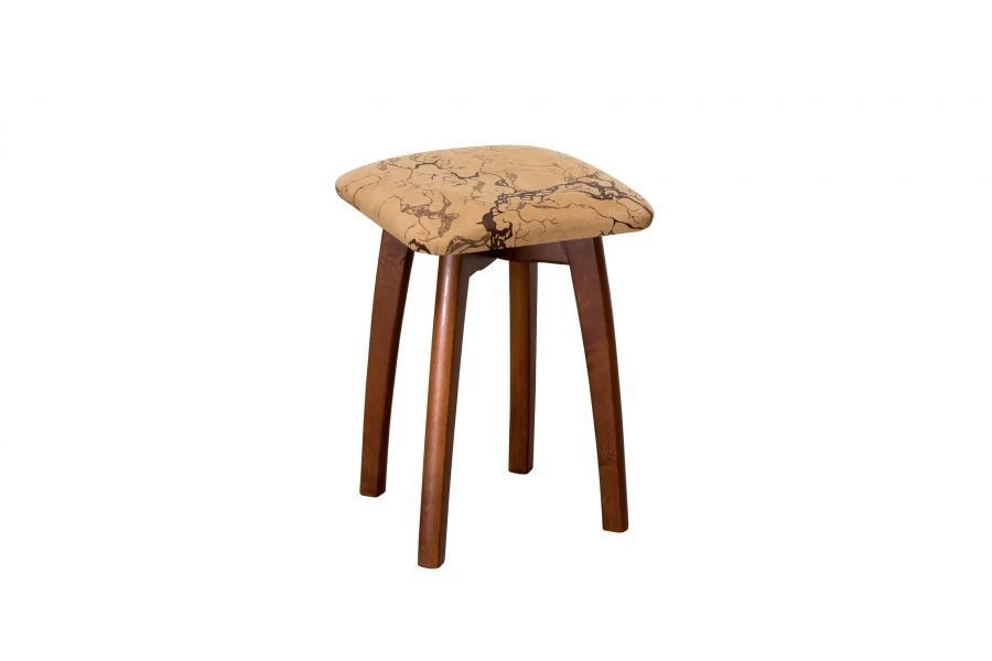 Rectangular Soft Stool with Wooden Frame