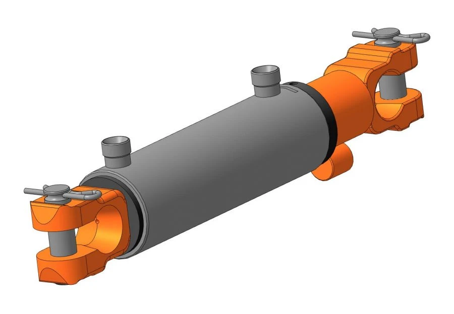 Hydraulic Cylinder with Piston 75mm Diameter, Model EDCG 75.30.200V-01