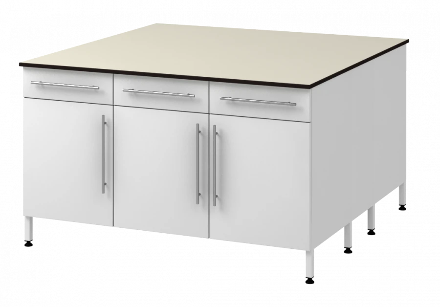 Island Table with Two Metal Support Bases 1500 OTYLg