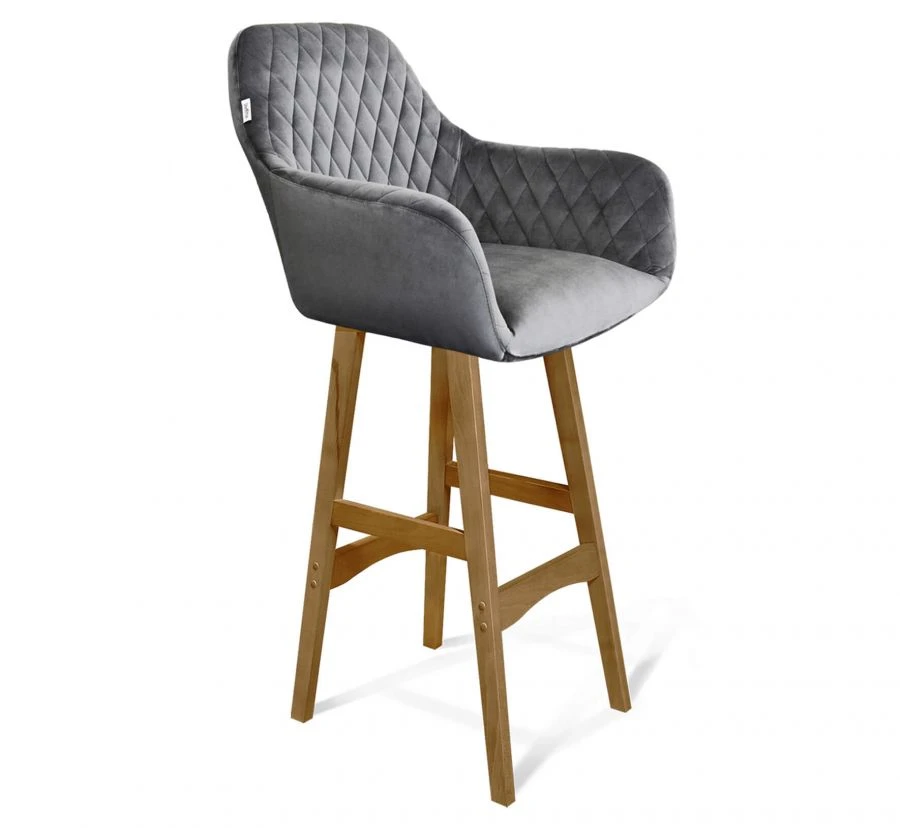 Solid Wood Bar Stool with Lacquer Finish - Sheffilton SHT-ST38/S65