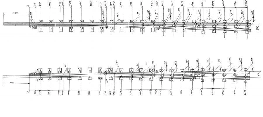 UIC60 Frame Rail with Point for Railway Switch Direction Control