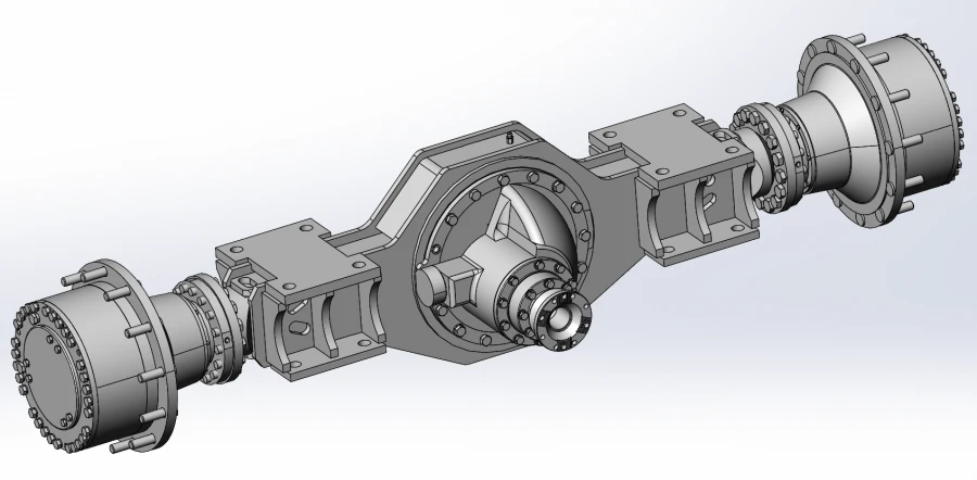 Rear Axle P465.21.020 for Heavy-Duty Loaders