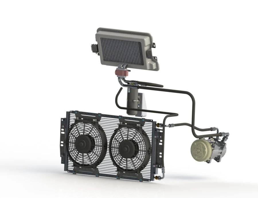 Underhood Air Conditioner System 7 kW for KAMAZ Vehicles