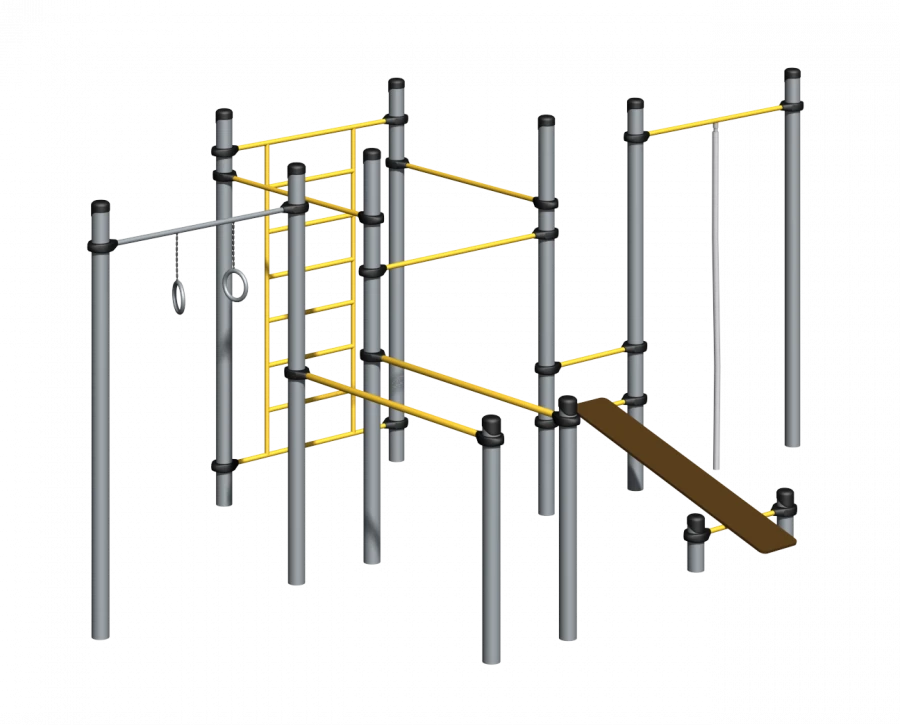Romana 501.35.01 Workout Equipment for Outdoor Fitness