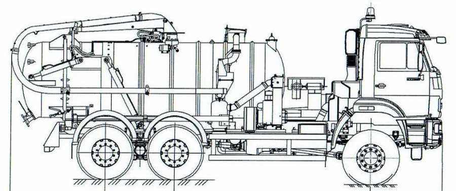 Vacuum Cleaning Machine KO-507A-3 for Waste Management