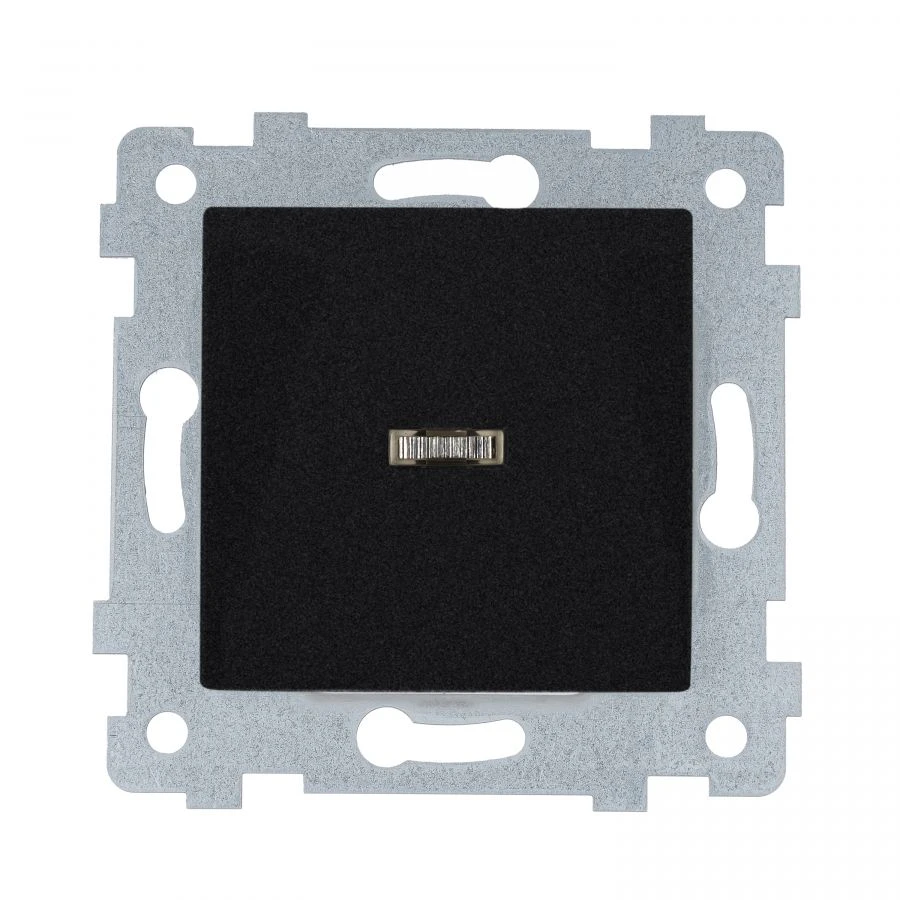 Axiom One-Gang Switch Mechanism with Indicator Light C110-448 Anthracite