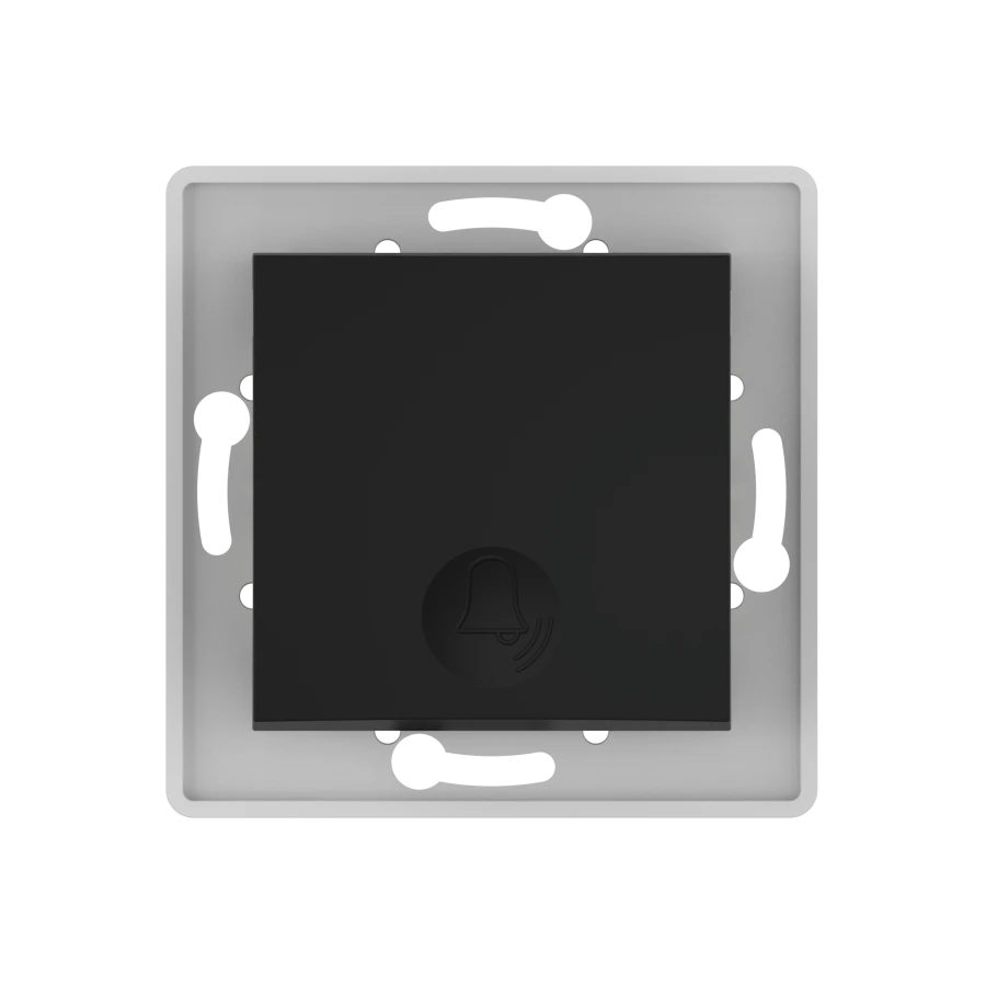 CADUCEUS ALING PRESTIGE Soft Touch Push Button Switch 10A, 250V, Black, Model 6010.E1