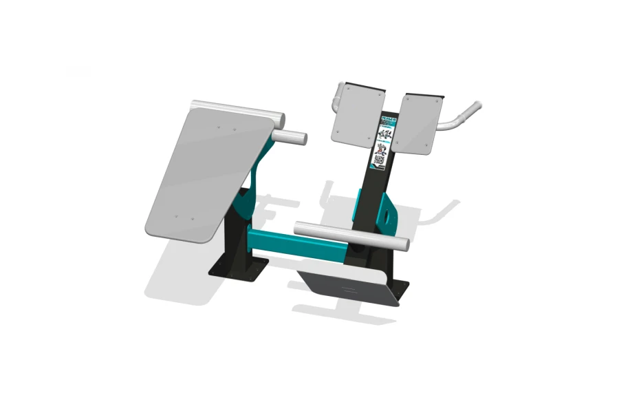 Double Outdoor Trainer for Back and Glute Muscles