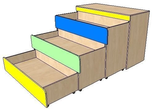Kids Triple Bunk Bed FН.МДУ.01.07.00.00.00