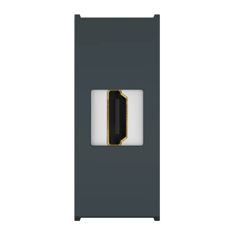 Caduceus Aling Mode HDMI Type A-A Hidden Socket, 1M, Anthracite, Art. 6615.A