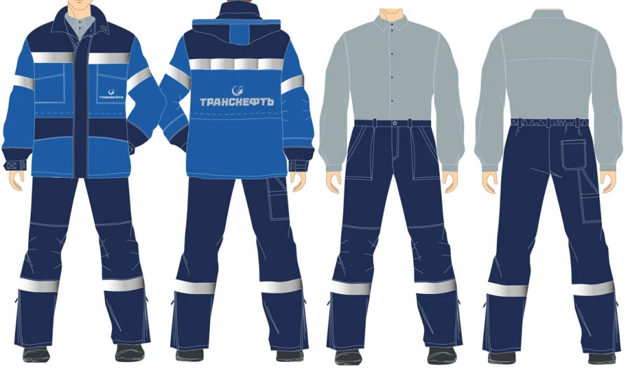 Special Workwear for Transneft Employees - Men's Suit (Jacket & Pants)