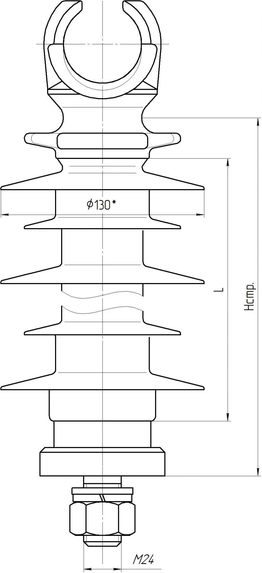 Composite Linear Support Insulator OLSK 12.5-35-A-2