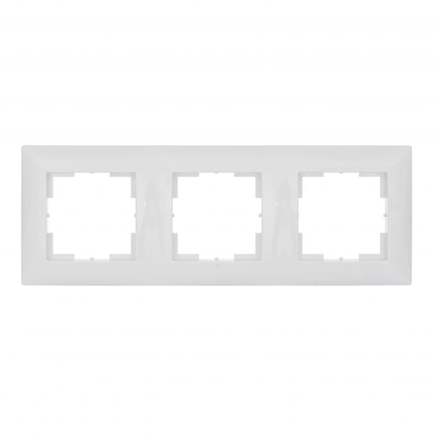 Three-Gang Frame for Switches and Outlets - "MARIA", White Color