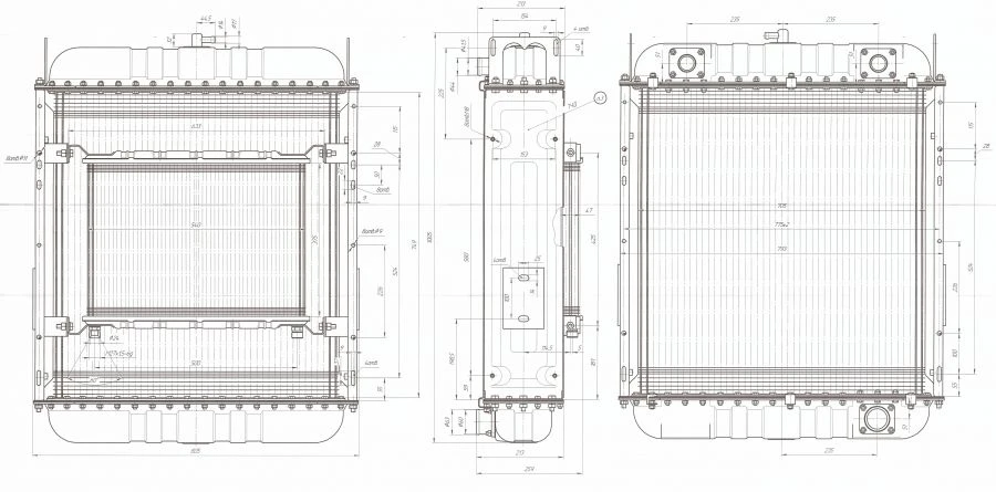 Engine Cooling Radiator Block 238T 1301 000
