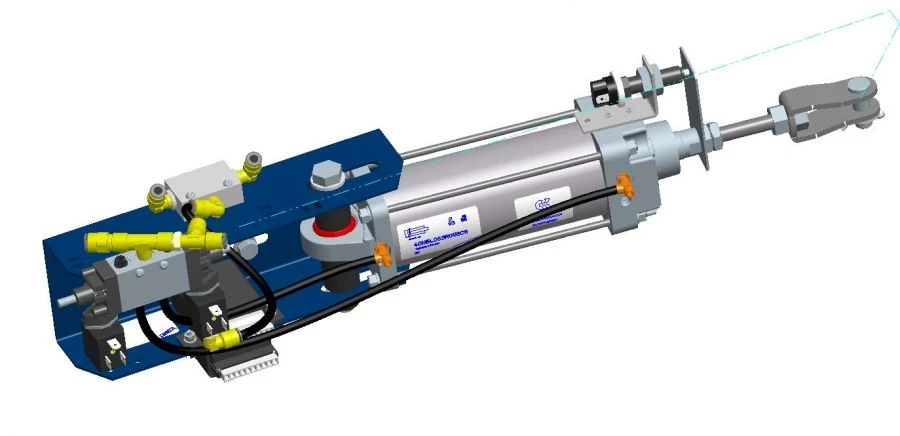 Pneumatic Door Actuator for Vehicles 40N1R63/116T1B193A