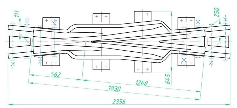 Crosspiece Type R50 Model 1/5 (Project 1909.02.010/01)