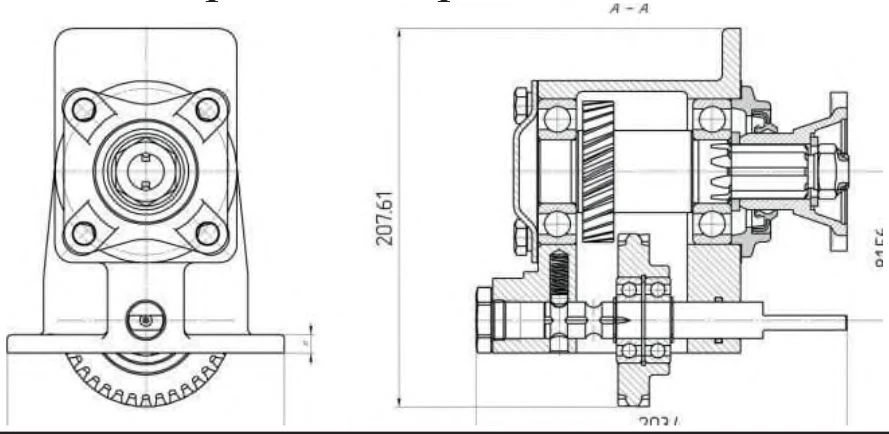 Power Take-Off Box for Gazelle Truck - KOM85.82-4202011