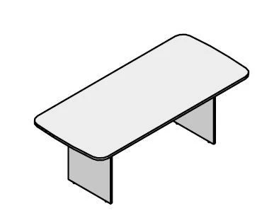 Conference Table with Wooden Frame - Gamma Furniture Set