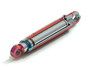 Single-acting Plunger Hydraulic Cylinders, D pistons 25-300mm, D rods 8-250mm
