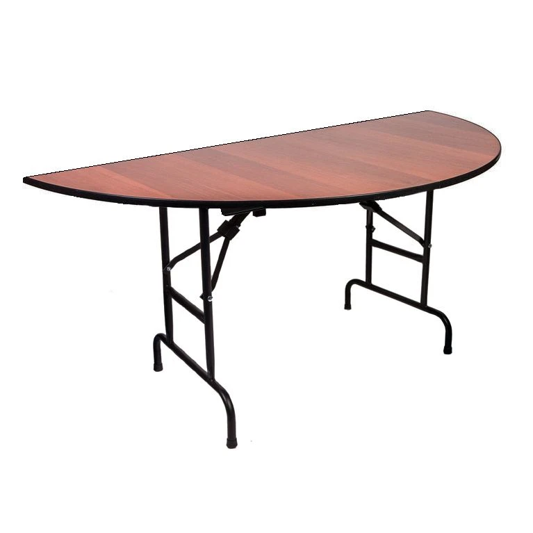 Semi-Round Folding Table C1.15-75 RTP, 1500x750 mm