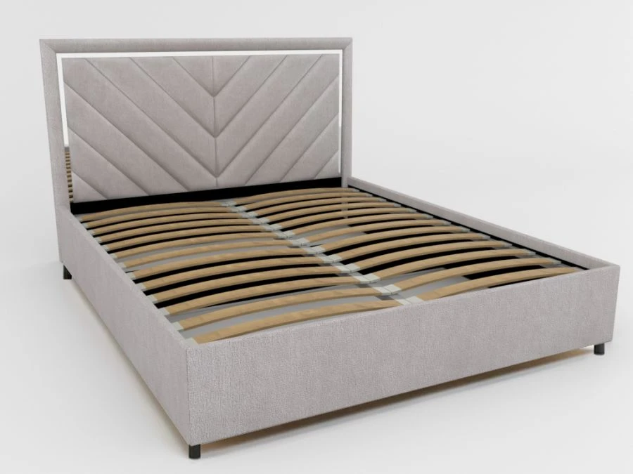 Double Bed with Soft Headboard Model "Missouri ZDRK-7