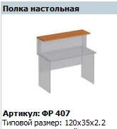 Formula Desktop Shelf Model FR 407