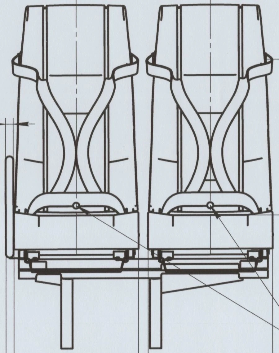 Left Two-Seater Seat A66R33-6840013