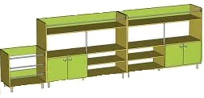 Music Hall Modular Cabinet, Model ShSM-1-4