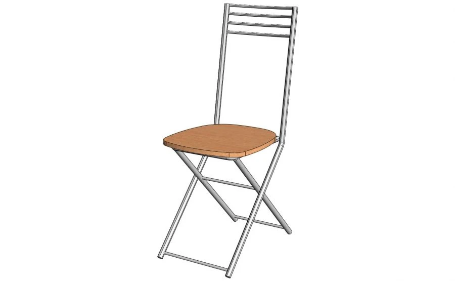 Folding Chair with Plywood Seat - Model SRp-1