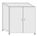 Metal Clothing Cabinet, Welded 0.6mm Thickness, Model SHK-1 (M)
