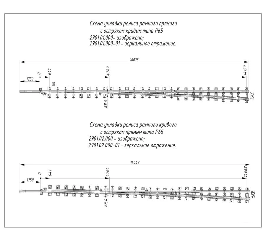 R65 Type Frame Rail with Spike, Mark 1/11 (Project 2901.02.000/-01)