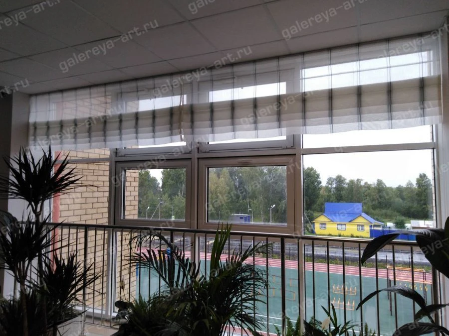 Satin Blackout Roman Curtain