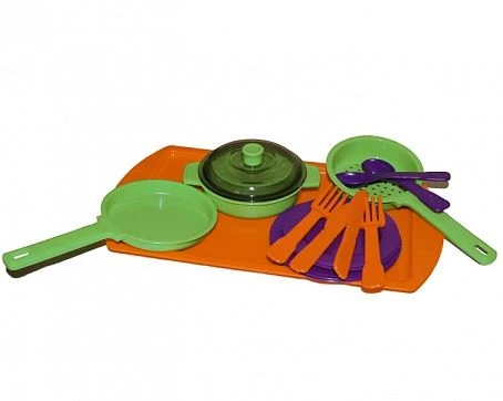 15-Piece Colorful Play Kitchen Set for Kids